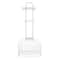 Bath Bliss Ellipse Collection White Adjustable Bathroom Organizer